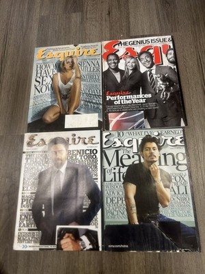 ESQUIRE MAGAZINES LOT OF 4 2007  2008  THE MEANING OF LIFE GOOD CONDITION 