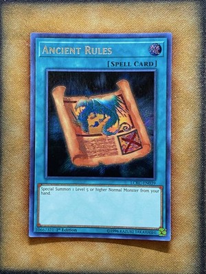 Yugioh Ancient Rules LCKC-EN039 Secret Rare 1st Ed NM