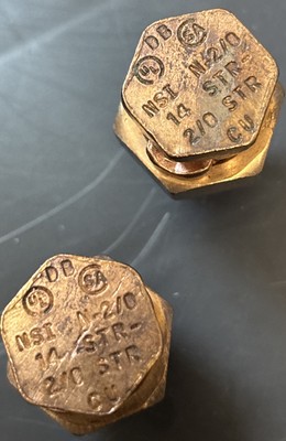 * NSI Industries N-2/0 Split Bolt Copper Wire Connector 14-2/0 STR CU Electrical