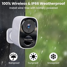 2025 2K Wireless Outdoor Security Camera - AI Detection, 2-Way Talk, Waterproof