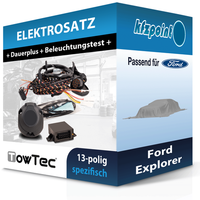 für Ford Explorer 06.2024-Jetzt Towtec E-Satz 13Polig Fahrzeugspezifisch NEU