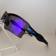 Brand new Oakley FLAK 2.0 XL sunglasses / polished black frame, purple PRIZM len