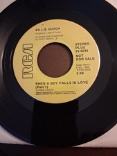 Crossover Soul 45 WILLIE HUTCH When A Boy Falls In Love RCA promo Northern Soul