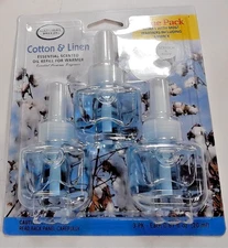 Natural Breeze Scented 3 Refills Linen/Cotton