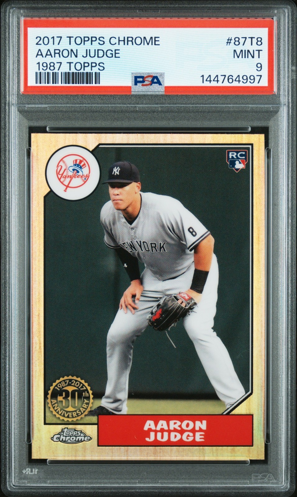 2017 Topps Chrome - 1987 Design Aaron Judge #87T-8 (RC)