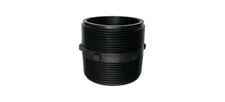Pipe Nipple, 3 in, MNPT, Polypropylene, Black, SCH 80 Schedule, Close L