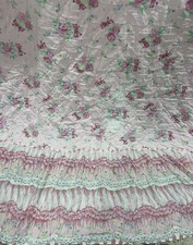 Shabby Chic Pink Comforter Quilt Floral/ Ribb...
