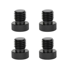 4x CAMVATE Aluminum 15mm Rod Plug w/M12 Male to 1/4" Female Thread fr 15mm Rods