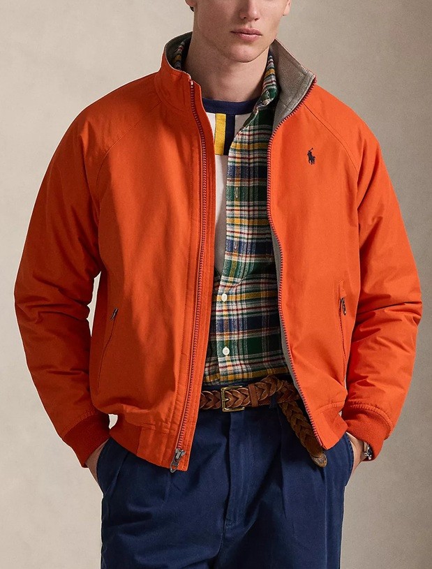 Polo Ralph Lauren Men's 90s Style Logo Fleece Lined Jacket - XXL