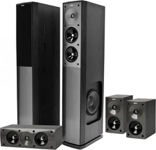 Jamo S 606 HCS 3 Home Theater Speaker System – Powerful Surround Sound- Black