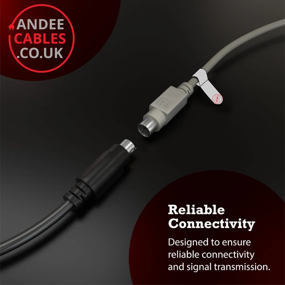 Extension Cable Keyboard Mouse KVM Extender Lead PS 2 Male Female PS/2  2m 3m 5m - Image 2 of 4