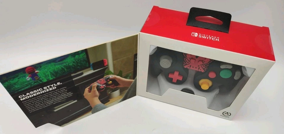 Official Nintendo Switch GameCube Style Wireless Controller [ Mario ] BRAND NEW! - Image 2 of 4