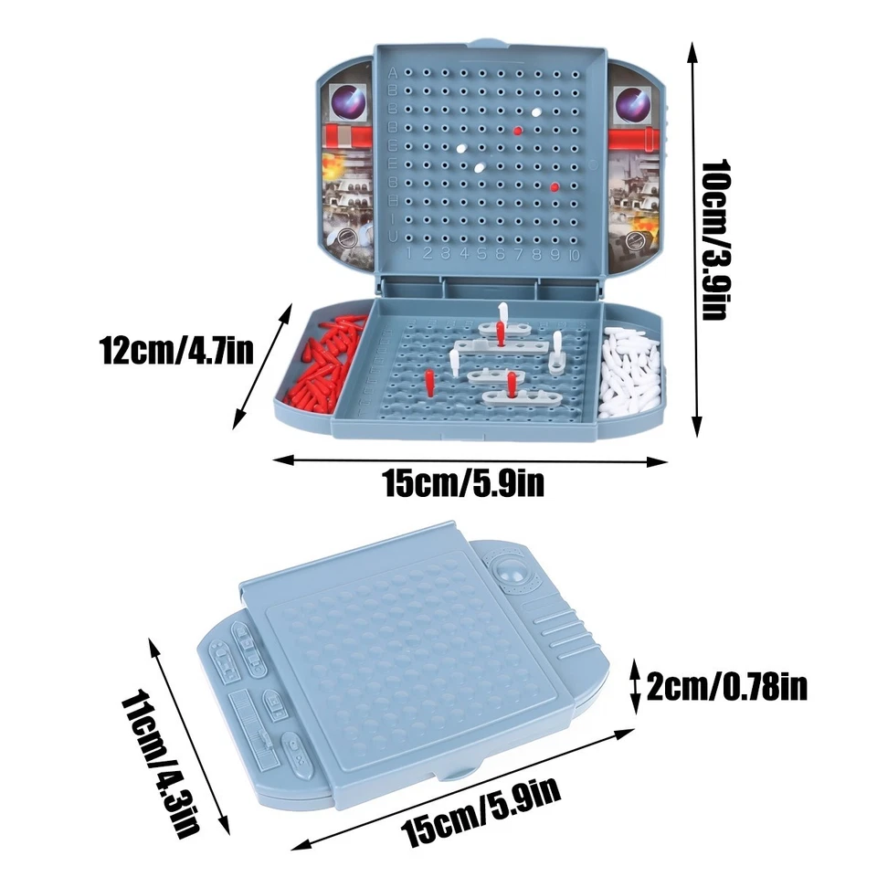 Battleship The Classic Naval Combat Strategy Board Games Board Two-player Board - Image 2 of 4