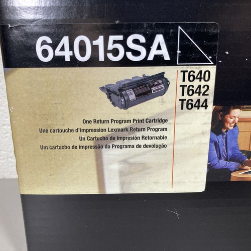 Cartucho de impresión original Lexmark OEM 64015SA - negro T640 T642 T644 - caja abierta - Imagen 2 de 4