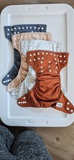 Nora's Nursery Cloth Diapers, 4pk, neutral colors. Size newborn to big toddler.