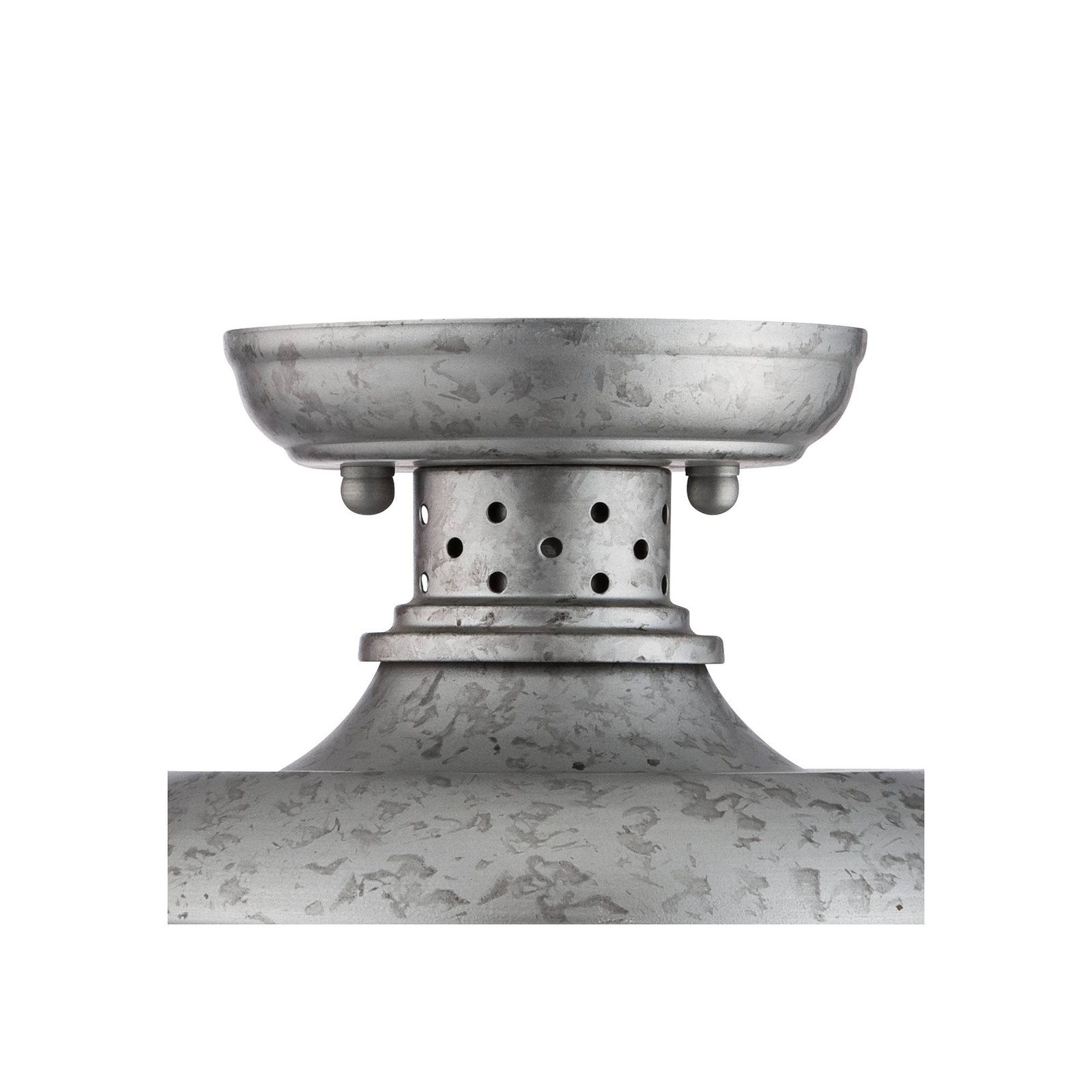 Farmhouse Outdoor Ceiling Light Fixture Galvanized 8 1/2" Damp for Exterior Barn