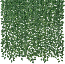 14 Pack 98Ft Artificial Ivy Garland, Fake Vines UV Resistant Greenery Leaves Fak