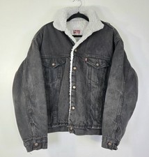 RARE VINTAGE LEVI'S 80's SHERPA TRUCKER DENIM JACKET MEN'S SIZE M.