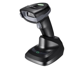 Wireless 2D Barcode Scanner, Bluetooth/2.4GHz/USB, Cradle, 12" Depth, Handheld