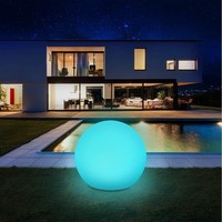 Solarleuchten AußEn Gartenleuchten Solarkugel 9 Modi LED IP67 Wasserdicht 30Cm