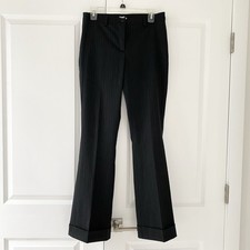 Dolce & Gabbana D&G Black Pinstripe Trousers Size 44 IT