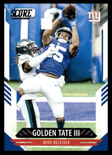2021 Panini Score Golden Tate III #66 New York Giants NFL Football Base Set