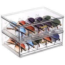 Drawer Glasses Case   Acrylic Sunglass Organizer, Pull-Out Eyeglass Holder fo...