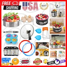 Versatile 3 Quart Instant Pot Accessory Kit: Baking Barrel & Silicone Rings