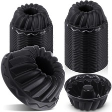 100 Pack Mini Silicone Donut Mold 2 Point 6 Inches Small Cake Pans Molds