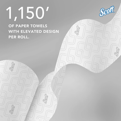 Scott Pro High-Capacity Hard Roll Towels, 6 Rolls, 6,900' Total, White - Picture 10 of 11