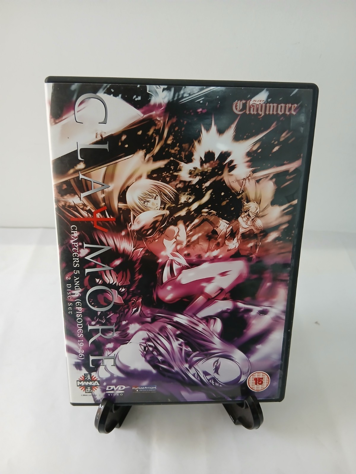 CLAYMORE CHAPTER 5 & 6 ANIME DVD 2 DISC SET BOTH DISCS NMINT/MINT-MANGA CERT 15