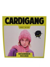 Cardigang 100 Wool Blushing Hard Pink Clyde Beanie Crochet Kit