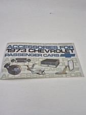 1973 Chevrolet Passenger Car Accessories Catalog Vintage Gm Dealership Brochure