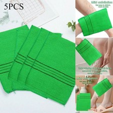 5Pcs Korean Italy Asian Exfoliating Bath Washcloth Body Scrub Shower Soft Towels