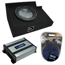 99-06 Chevy Silverado Ext Cab Truck Harmony R104 Single 10 Sub Box & HA-A400.1