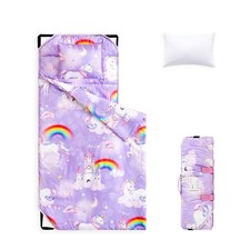 - Cot Nap Mat with Pillow and Blanket, for Girls in Daycare Kindergarten Pres...