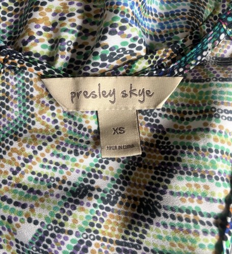 PRESLEY SKYE Maxi Dress Multi-Color Sleeveless Keyhole Pullover Size XSmall - Picture 9 of 13