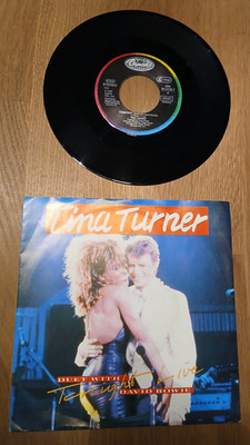 TINA TURNER DUET WITH DAVID BOWIE - TONIGHT  - 7'' - SINGLE - VG+++ -