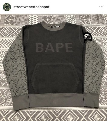 A Bathing Ape Bape Fleece Sta Crewneck Size Small