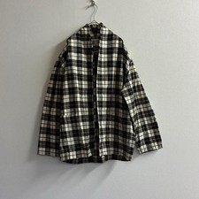 NORMA KAMALI Check Pattern Jacket Monochrome Free Size