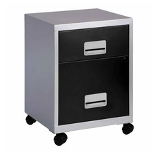 Pierre Henry Combi Filing Cabinet Two Drawer Metal Office Storage Lockable Steel