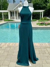 NWT Anthropologie BHLDN Formal Maxi Dress Green 6