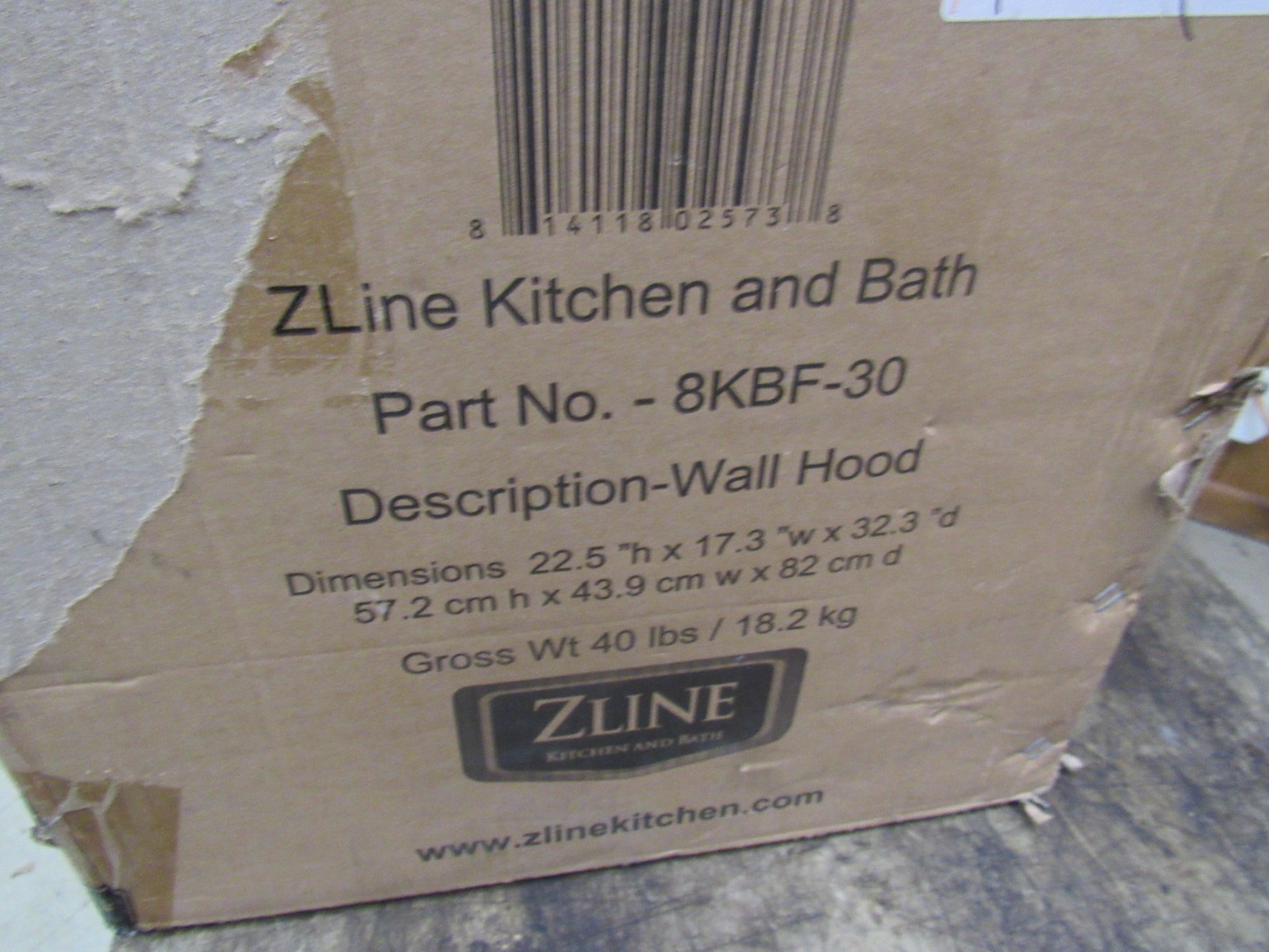 Wall Mount Range Hood Baked Copper/Flower Design, 30 Inch Zline 8KBF30 Hood ONLY