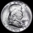 1950 (P) Franklin Silver Half Dollar 50C - BU UNCIRCULATED COIN - #1301