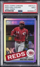 2020 TOPPS CHROME 1985 TOPPS #85TC21 ARISTIDES AQUINO PSA 9