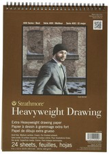 Strathmore 400 Series Heavyweight Drawing Pad 9x12 24 Sheets Cream Paper