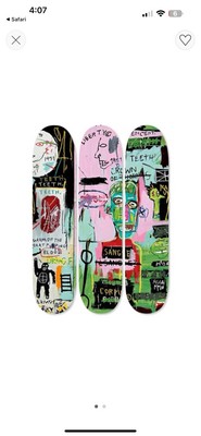 Super Rare Basquiat MOMA Skateboards | eBay