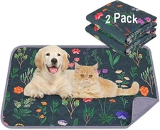 Washable Puppy Pee Pads for Dogs with Pheromones (Bohem 18" X24" 2 Pack), Traini