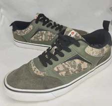 Airwalk Men's Huntington Lace Up Sneakers Camo Green Skater Shoes Sz: US 9 EU 42