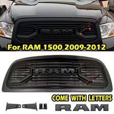 Front Grille Wletters For Dodge Ram 1500 2009-2012 2011 2010 Grill Matte Black Front Grille Wletters For Dodge Ram 1500 2009-2012 2011 2010 Grill Matte Black